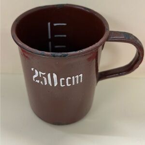 RARE! Vintage German Enameled Medical Measuring Cup